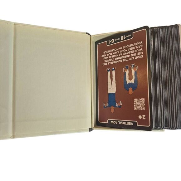 Dumbbell Stack Exercise Cards: Workout Playing Card Game. Designed by a Military - Picture 9 of 13